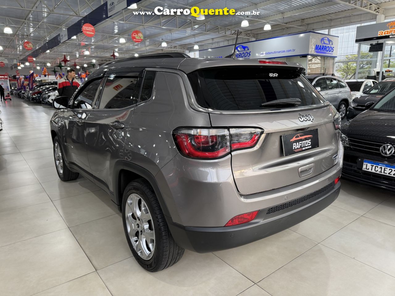 JEEP   COMPASS LONGITUDE 2.0 4X2 FLEX 16V AUT.   CINZA 2021 2.0 FLEX - Loja
