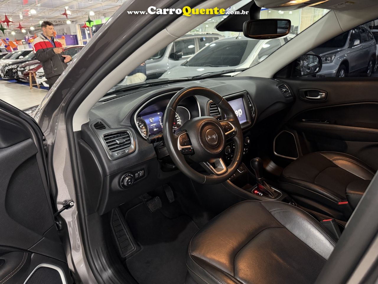 JEEP   COMPASS LONGITUDE 2.0 4X2 FLEX 16V AUT.   CINZA 2021 2.0 FLEX - Loja