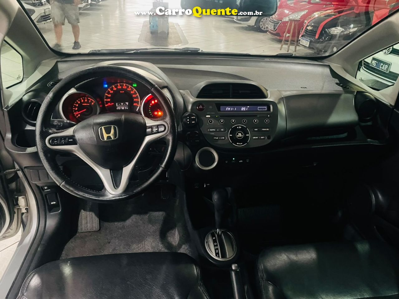 HONDA   FIT EXSEX 1.5 FLEXFLEXONE 16V 5P AUT.   PRATA 2009 1.5 GASOLINA - Loja