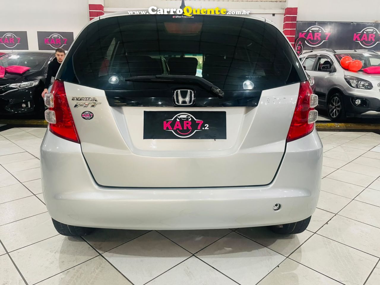 HONDA   FIT EXSEX 1.5 FLEXFLEXONE 16V 5P AUT.   PRATA 2009 1.5 GASOLINA - Loja