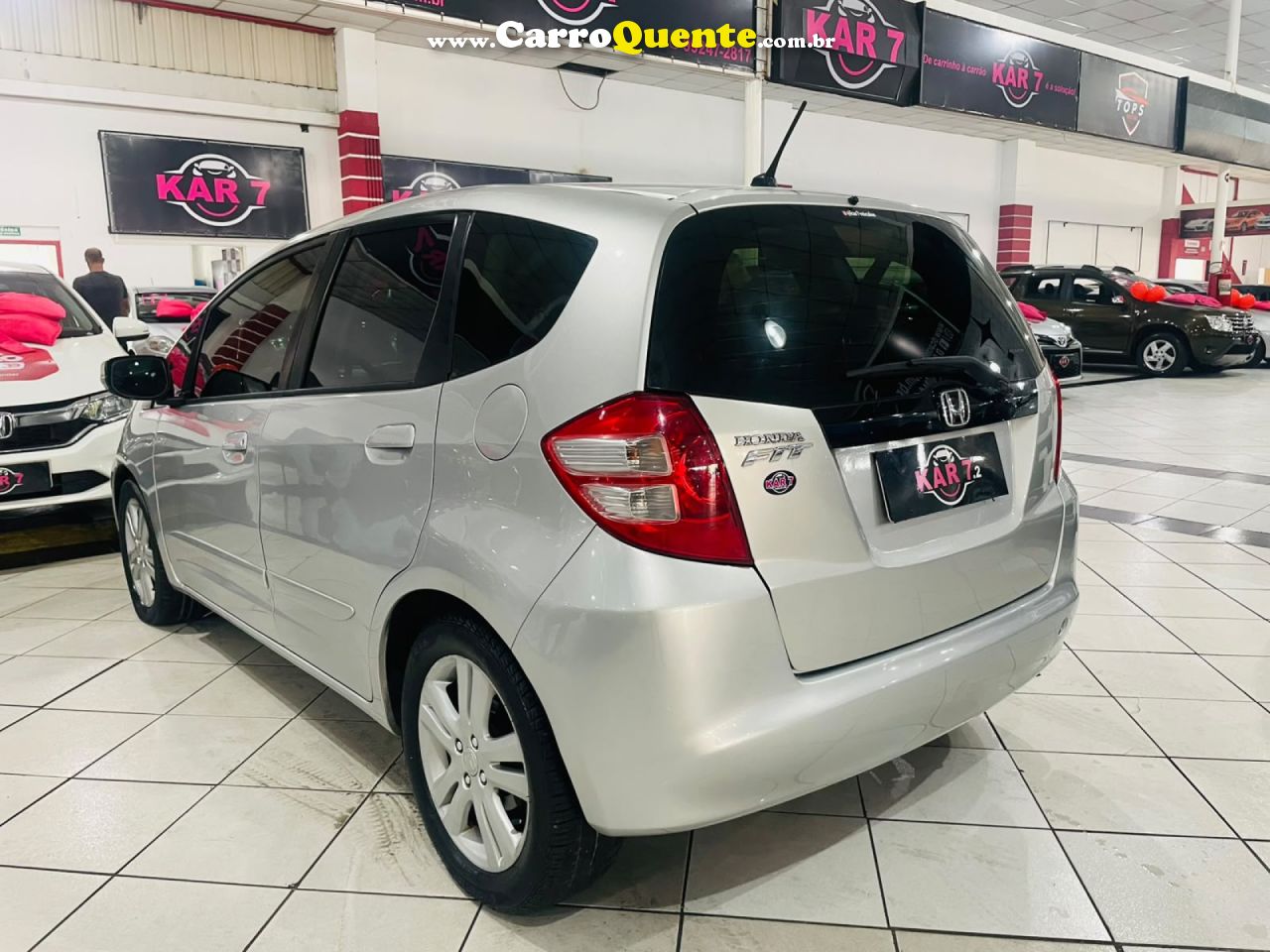 HONDA   FIT EXSEX 1.5 FLEXFLEXONE 16V 5P AUT.   PRATA 2009 1.5 GASOLINA - Loja