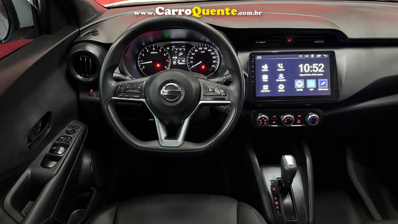 NISSAN   KICKS ACTIVE S 1.6 16V FLEX AUT.   BRANCO 2021 1.6 FLEX - Loja