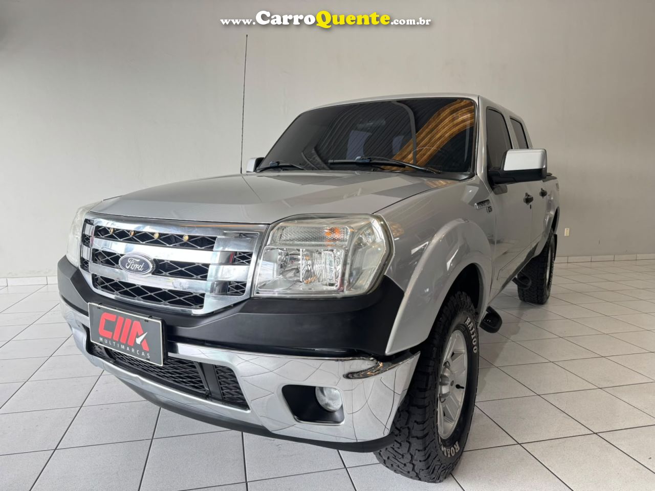 FORD   RANGER XLT 2.3 16V 150CV CD REPOWER.   PRATA 2012 2.3 GASOLINA - Loja