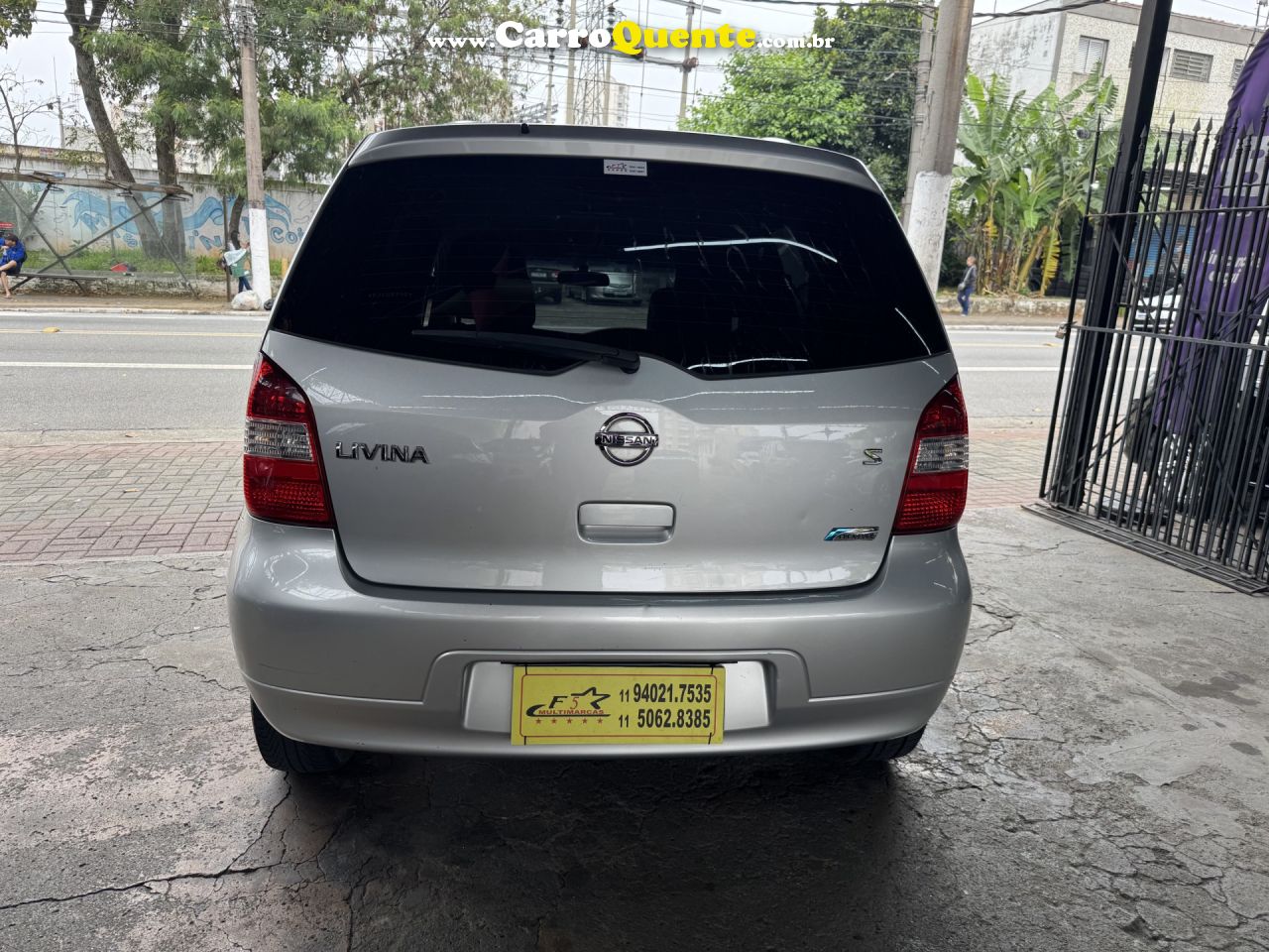 NISSAN   LIVINA S 1.6 16V FLEX FUEL MEC.   PRATA 2013 1.6 FLEX - Loja