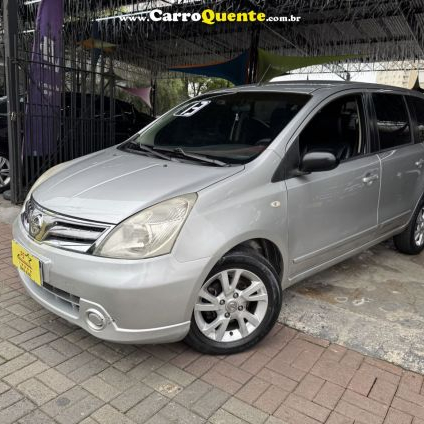 NISSAN   LIVINA S 1.6 16V FLEX FUEL MEC.   PRATA 2013 1.6 FLEX