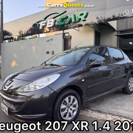PEUGEOT   207 XR 1.4 FLEX 8V 5P   CINZA 2011 1.4 FLEX