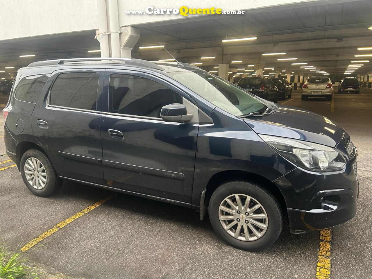 CHEVROLET   SPIN LT 1.8 8V ECONO.FLEX 5P MEC.   AZUL 2016 1.8 FLEX - Loja