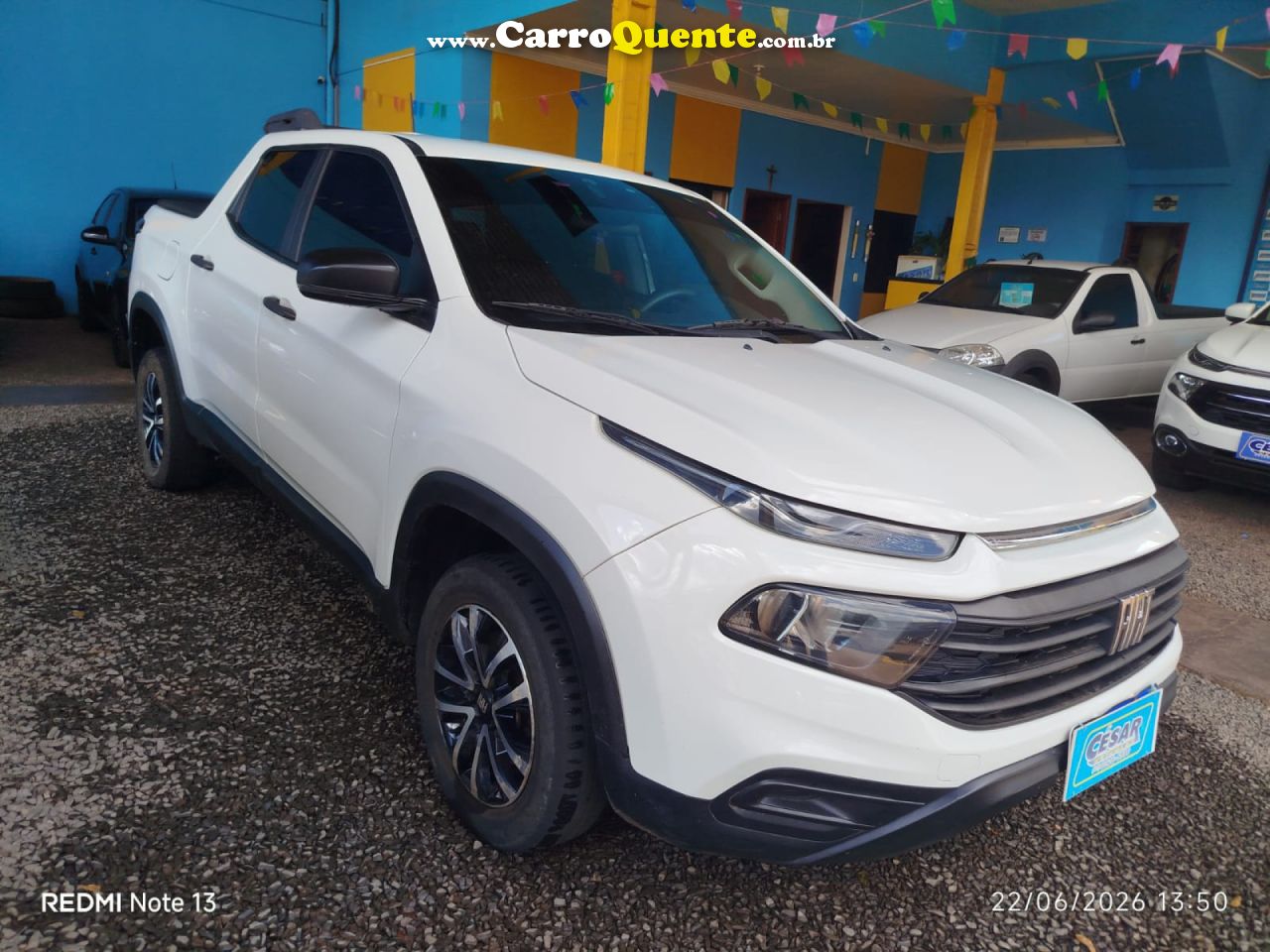 FIAT   TORO ENDURANCE AT 4X4   BRANCO 2022 2.0 DIESEL - Loja