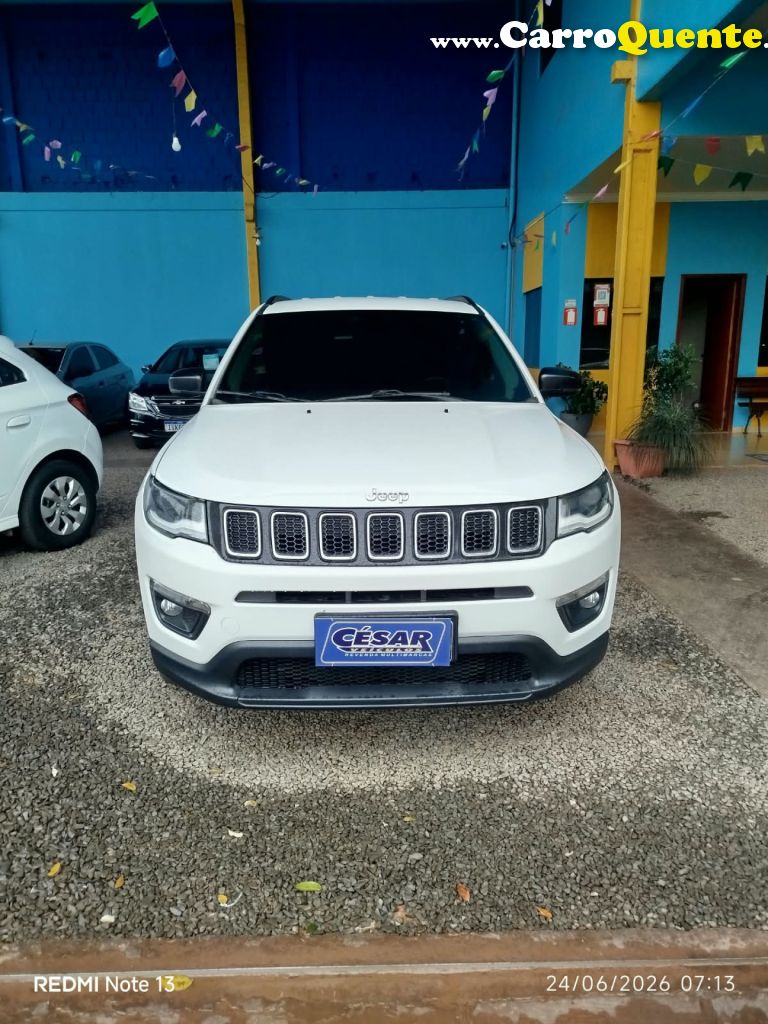 JEEP   COMPASS SPORT 2.0 4X4 FLEX 16V AUT.   BRANCO 2018 2.0 FLEX - Loja