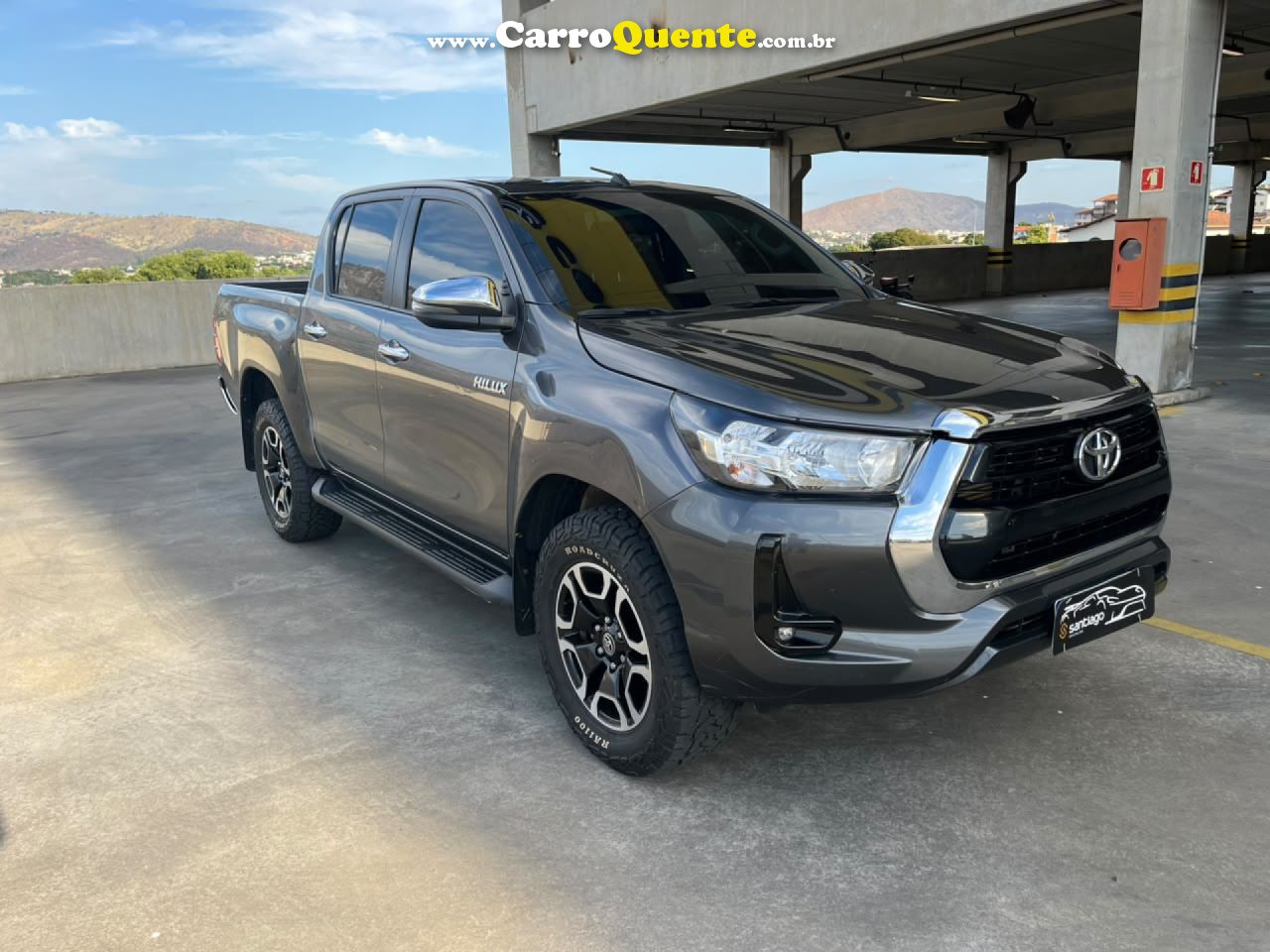 TOYOTA   HILUX CD SRV 4X4 2.8 TDI DIESEL AUT.   CINZA 2021 2.8 DIESEL - Loja