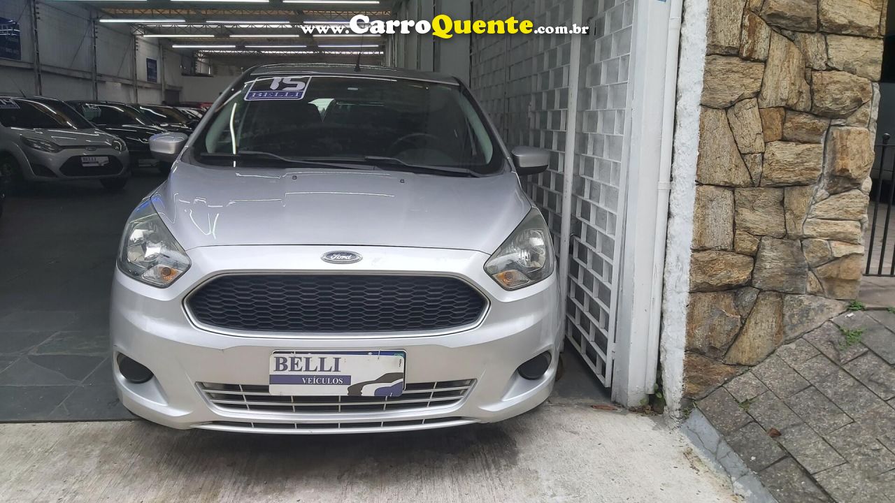 FORD   KA 1.0 SESE PLUS TIVCT FLEX 5P   PRATA 2015 1.0 FLEX - Loja