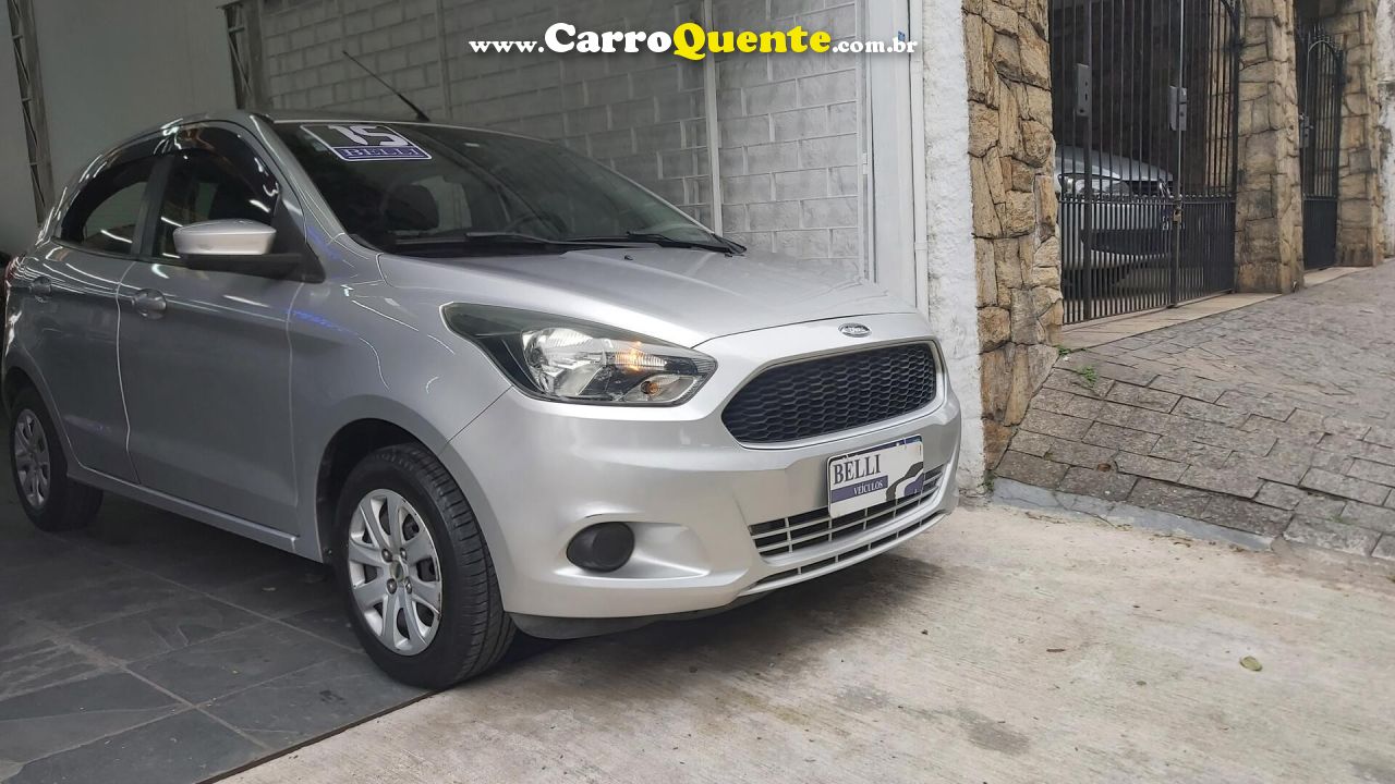 FORD   KA 1.0 SESE PLUS TIVCT FLEX 5P   PRATA 2015 1.0 FLEX - Loja