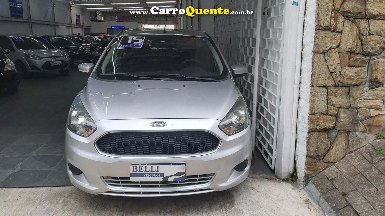 FORD   KA 1.0 SESE PLUS TIVCT FLEX 5P   PRATA 2015 1.0 FLEX - Loja