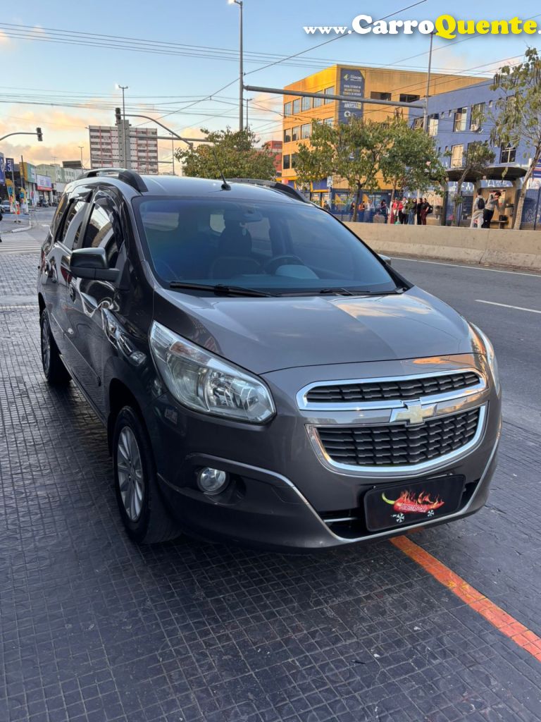 CHEVROLET   SPIN LT 1.8 8V ECONO.FLEX 5P AUT.   CINZA 2014 1.8 FLEX - Loja