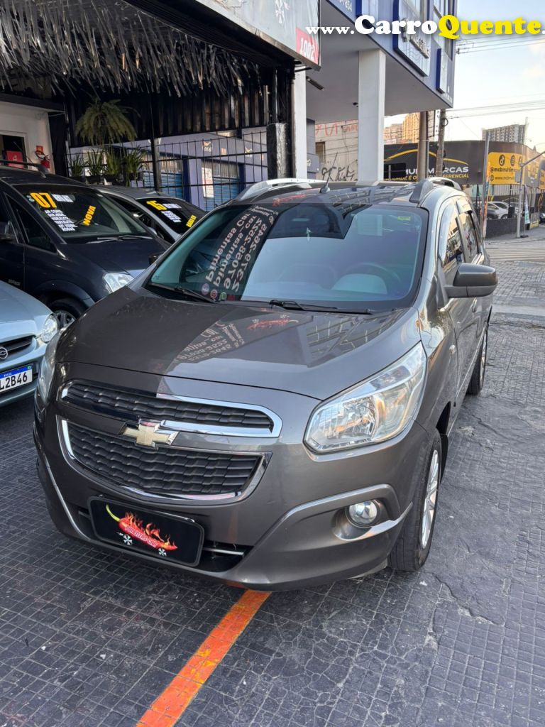 CHEVROLET   SPIN LT 1.8 8V ECONO.FLEX 5P AUT.   CINZA 2014 1.8 FLEX - Loja