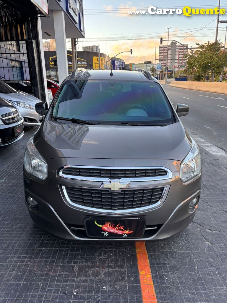 CHEVROLET   SPIN LT 1.8 8V ECONO.FLEX 5P AUT.   CINZA 2014 1.8 FLEX - Loja