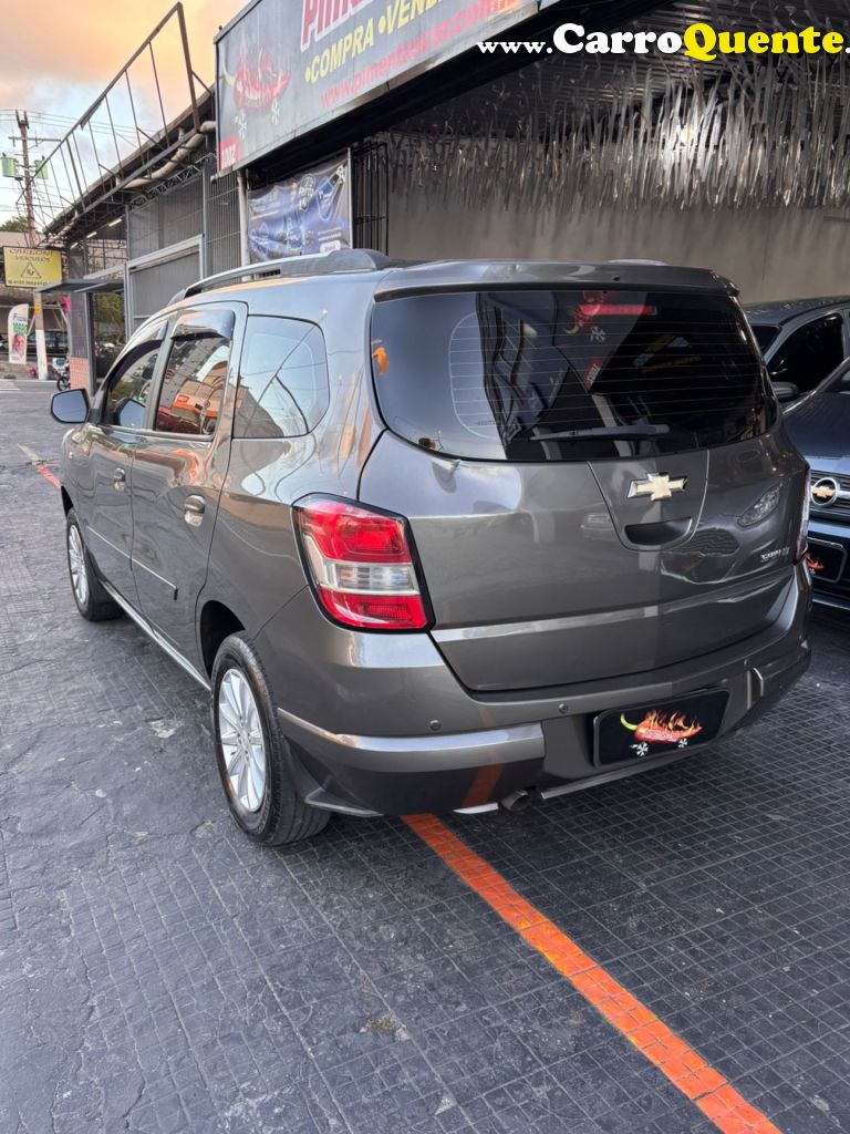 CHEVROLET   SPIN LT 1.8 8V ECONO.FLEX 5P AUT.   CINZA 2014 1.8 FLEX - Loja