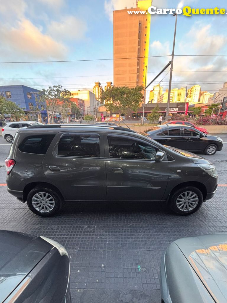 CHEVROLET   SPIN LT 1.8 8V ECONO.FLEX 5P AUT.   CINZA 2014 1.8 FLEX - Loja