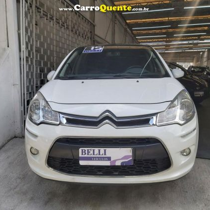 CITROËN   C3 TENDANCE 1.5 FLEX 8V 5P MEC.   BRANCO 2015 1.5 FLEX