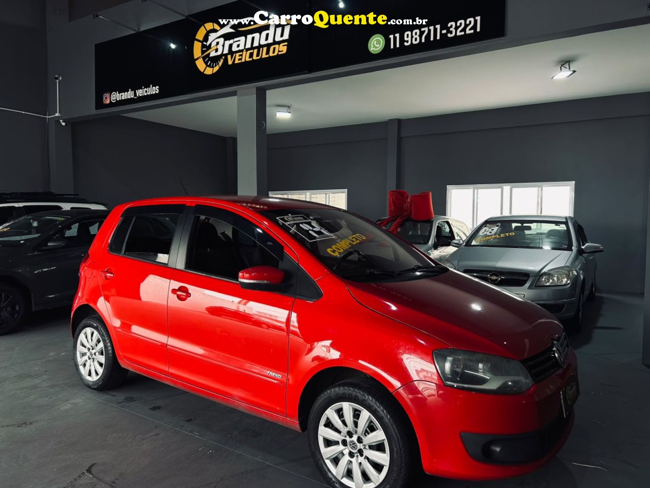 VOLKSWAGEN   FOX TRENDLINE 1.6 FLEX 8V 5P   VERMELHO 2014 1.6 FLEX - Loja