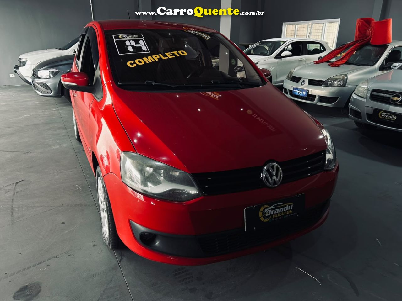 VOLKSWAGEN   FOX TRENDLINE 1.6 FLEX 8V 5P   VERMELHO 2014 1.6 FLEX - Loja