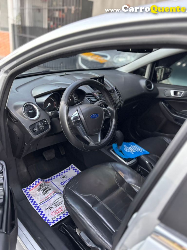 FORD   FIESTA TIT.TIT.PLUS 1.6 16V FLEX AUT.   PRATA 2015 1.6 FLEX - Loja