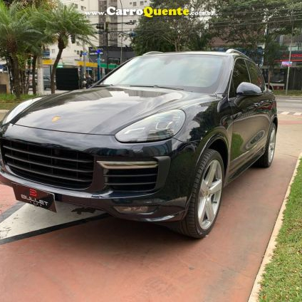 PORSCHE   4.8 4X4 V8 32V TURBO GASOLINA 4P TIPTRONIC   AZUL 2017 4.8 GASOLINA