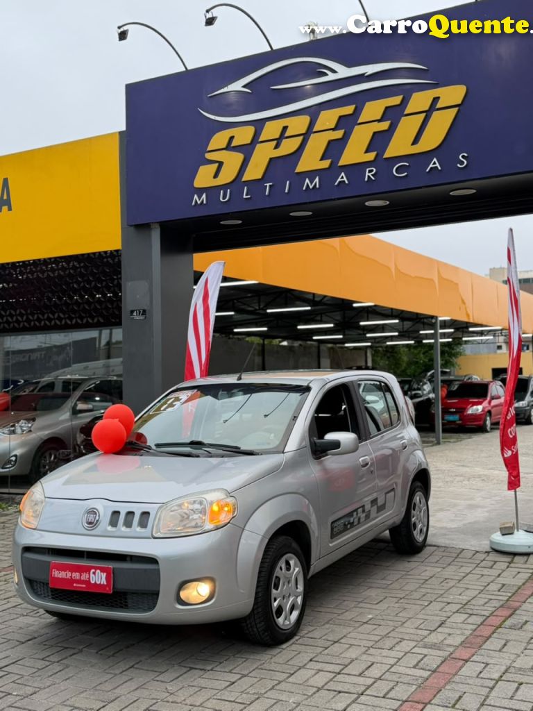FIAT   UNO VIVACE ITALIA 1.0 EVO F. FLEX 8V 5P   PRATA 2013 1.0 FLEX - Loja