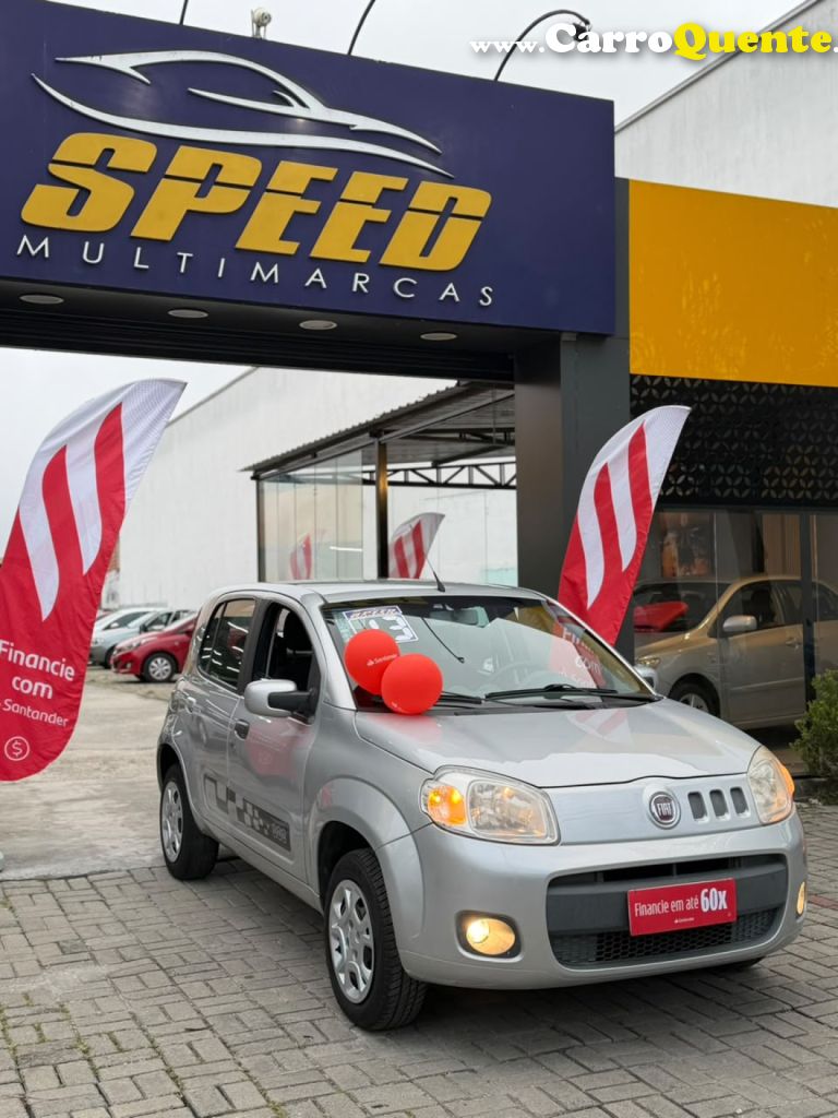 FIAT   UNO VIVACE ITALIA 1.0 EVO F. FLEX 8V 5P   PRATA 2013 1.0 FLEX - Loja