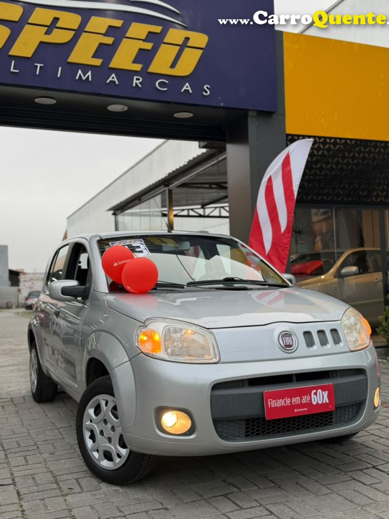 FIAT   UNO VIVACE ITALIA 1.0 EVO F. FLEX 8V 5P   PRATA 2013 1.0 FLEX - Loja