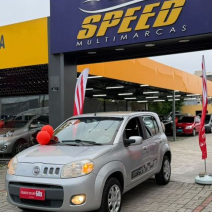FIAT   UNO VIVACE ITALIA 1.0 EVO F. FLEX 8V 5P   PRATA 2013 1.0 FLEX