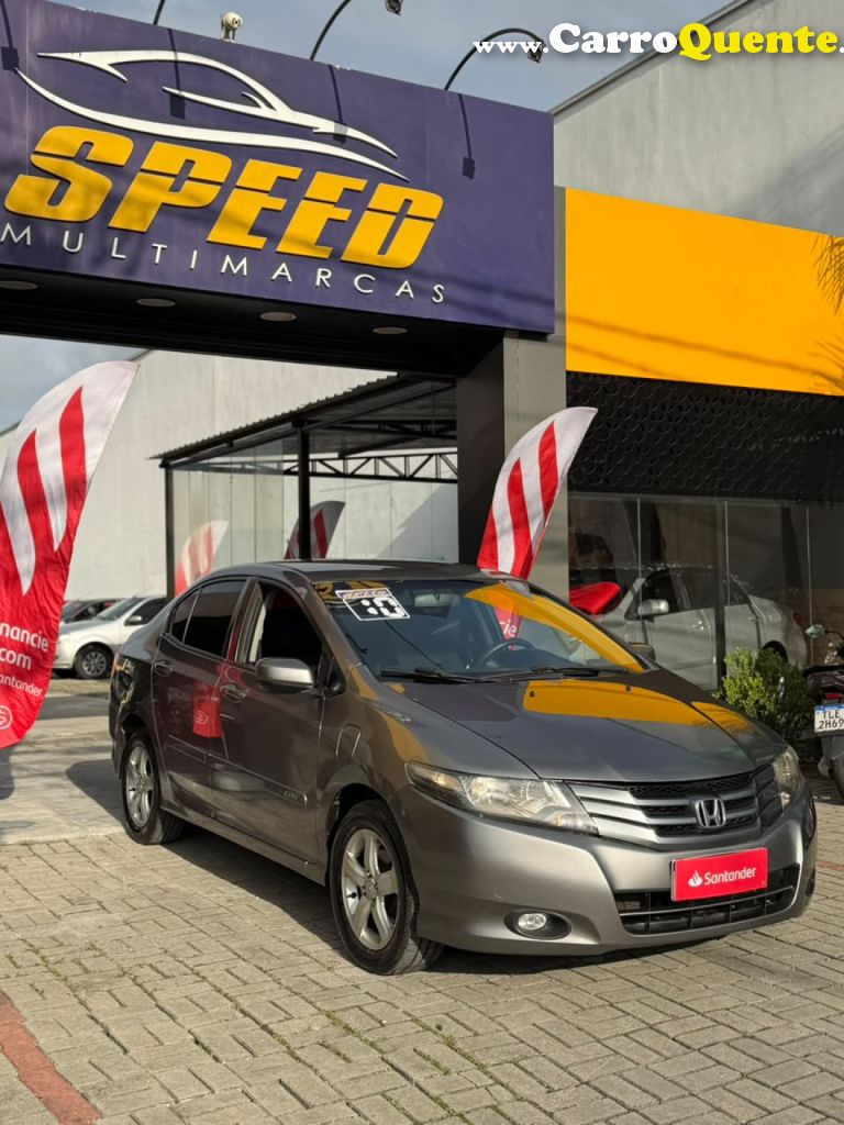 HONDA   CITY SEDAN LX 1.5 FLEX 16V 4P AUT.   CINZA 2010 1.5 FLEX - Loja