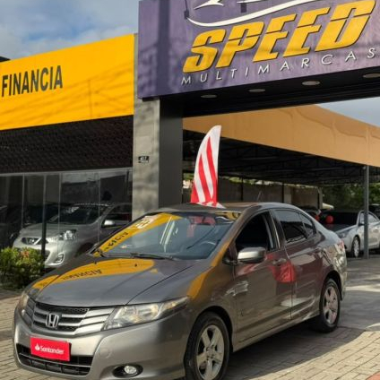 HONDA   CITY SEDAN LX 1.5 FLEX 16V 4P AUT.   CINZA 2010 1.5 FLEX