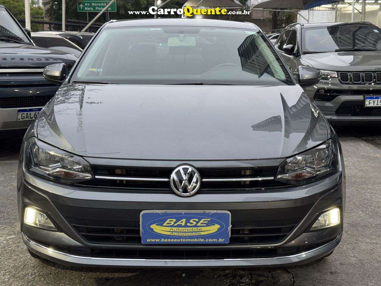 VOLKSWAGEN   VIRTUS HIGHLINE 200 TSI 1.0 FLEX 12V AUT   CINZA 2019 1.0 T FLEX - Loja