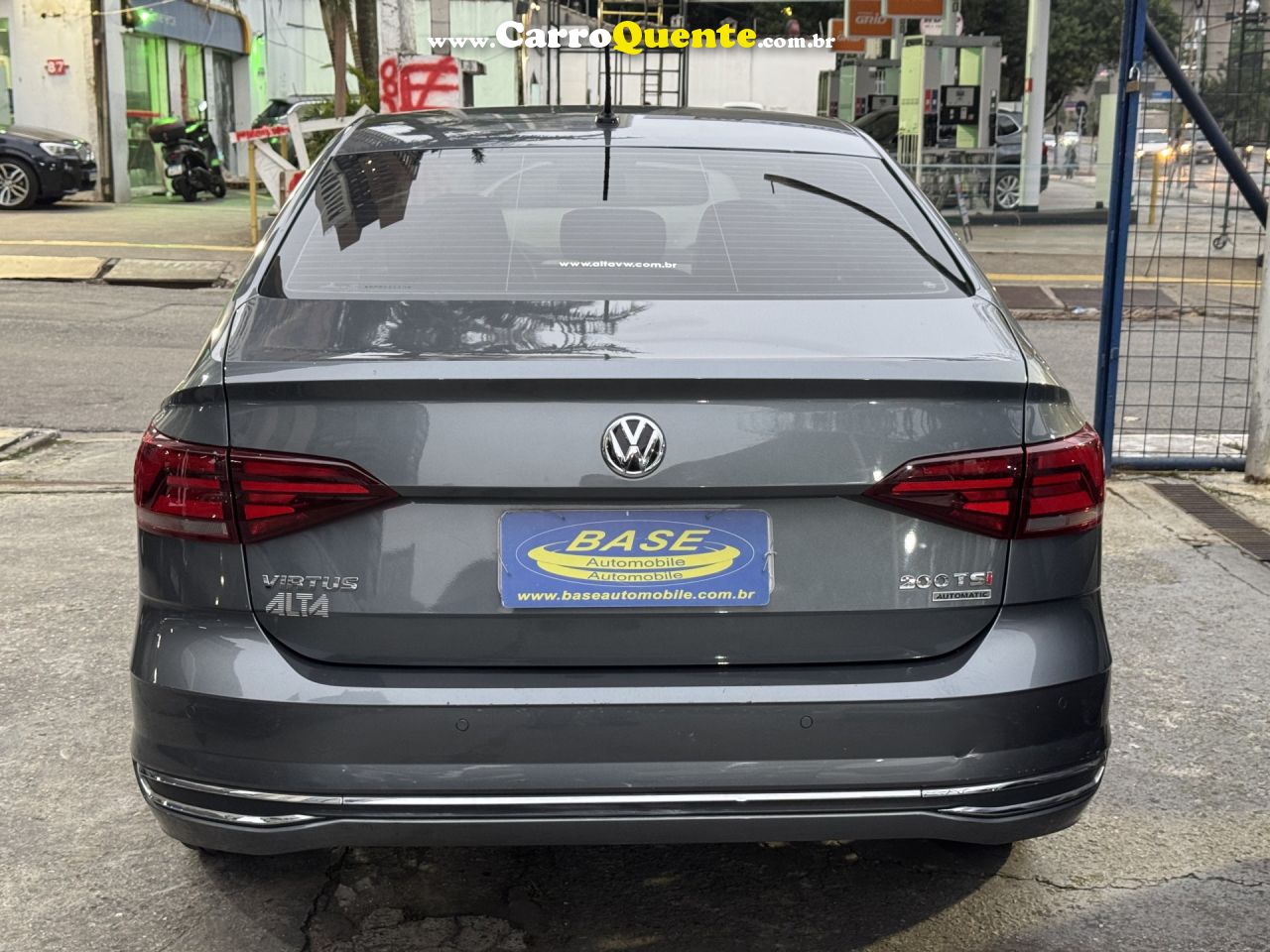 VOLKSWAGEN   VIRTUS HIGHLINE 200 TSI 1.0 FLEX 12V AUT   CINZA 2019 1.0 T FLEX - Loja