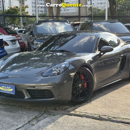 PORSCHE   718 CAYMAN S 2.5 350CV   CINZA 2018 2.5 16V GASOLINA