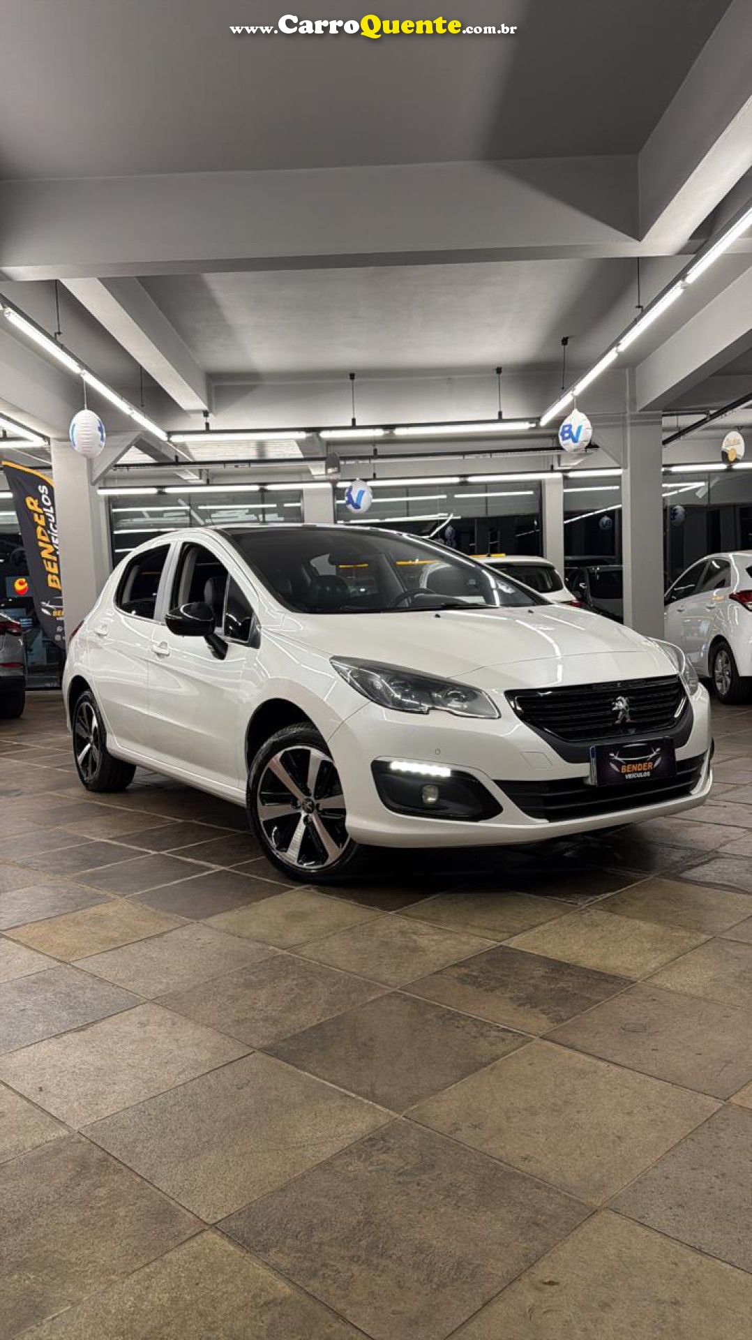 PEUGEOT   308 GRIFFE 1.6 TURBO FLEX 16V 5P AUT.   BRANCO 2016 1.6 FLEX - Loja