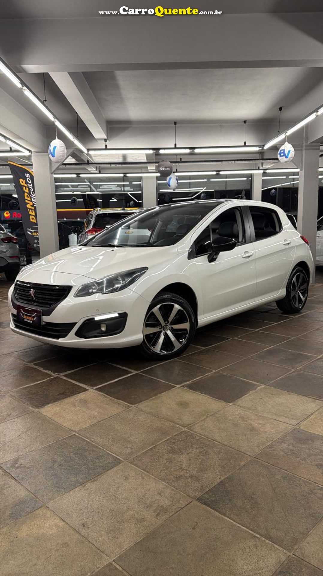 PEUGEOT   308 GRIFFE 1.6 TURBO FLEX 16V 5P AUT.   BRANCO 2016 1.6 FLEX - Loja