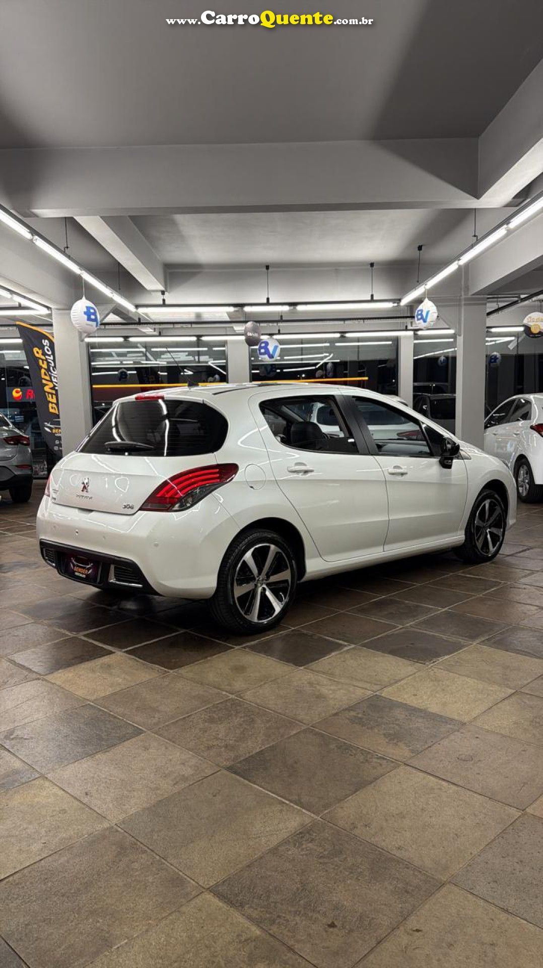 PEUGEOT   308 GRIFFE 1.6 TURBO FLEX 16V 5P AUT.   BRANCO 2016 1.6 FLEX - Loja