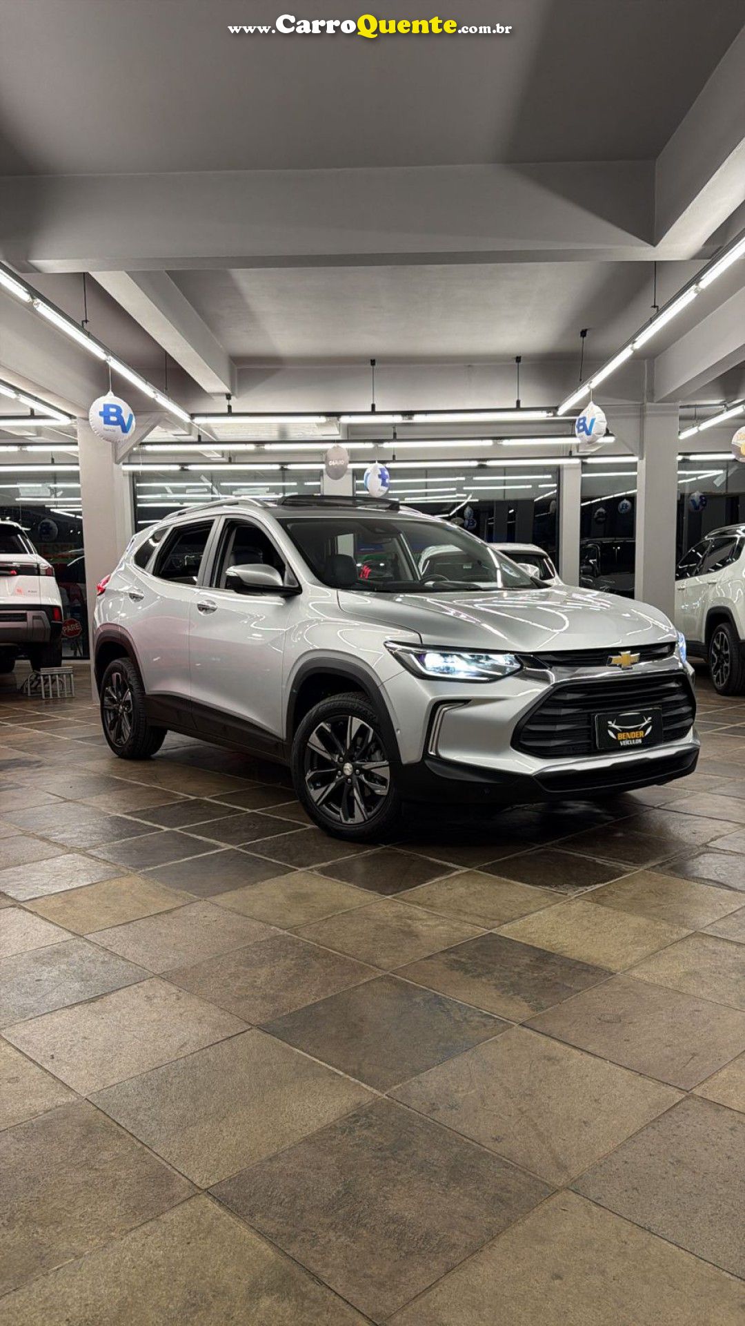 CHEVROLET   TRACKER PREMIER 1.2 TURBO 12V FLEX AUT.   PRATA 2021 1.2 FLEX - Loja
