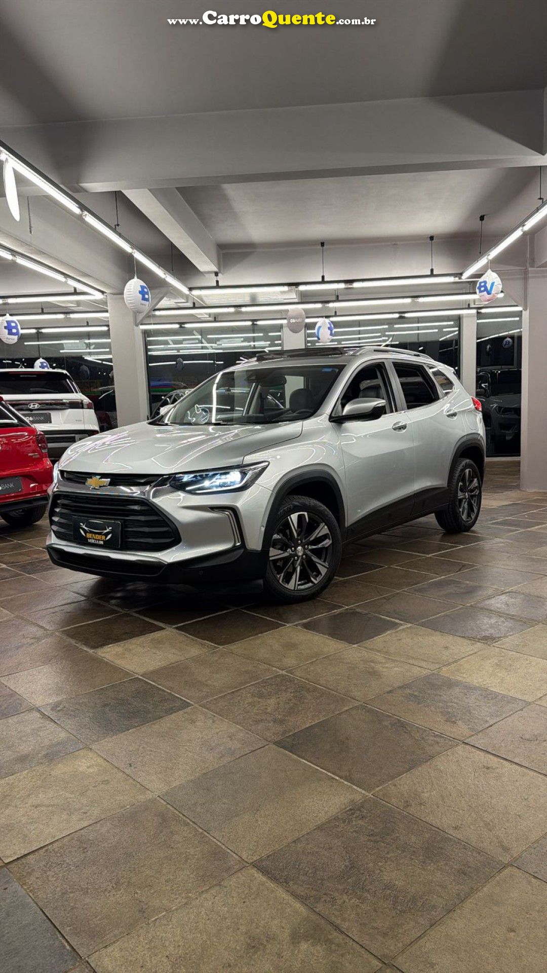 CHEVROLET   TRACKER PREMIER 1.2 TURBO 12V FLEX AUT.   PRATA 2021 1.2 FLEX - Loja