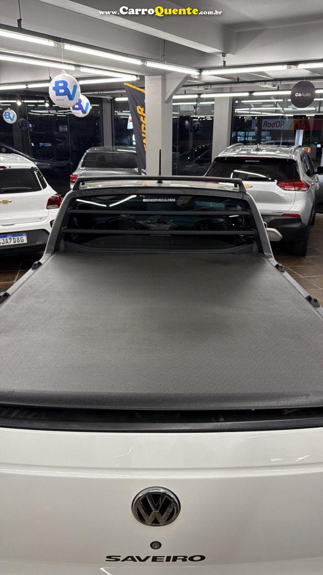 VOLKSWAGEN   SAVEIRO TRENDLINE 1.6 T.FLEX 8V   BRANCO 2020 1.6 GASOLINA - Loja