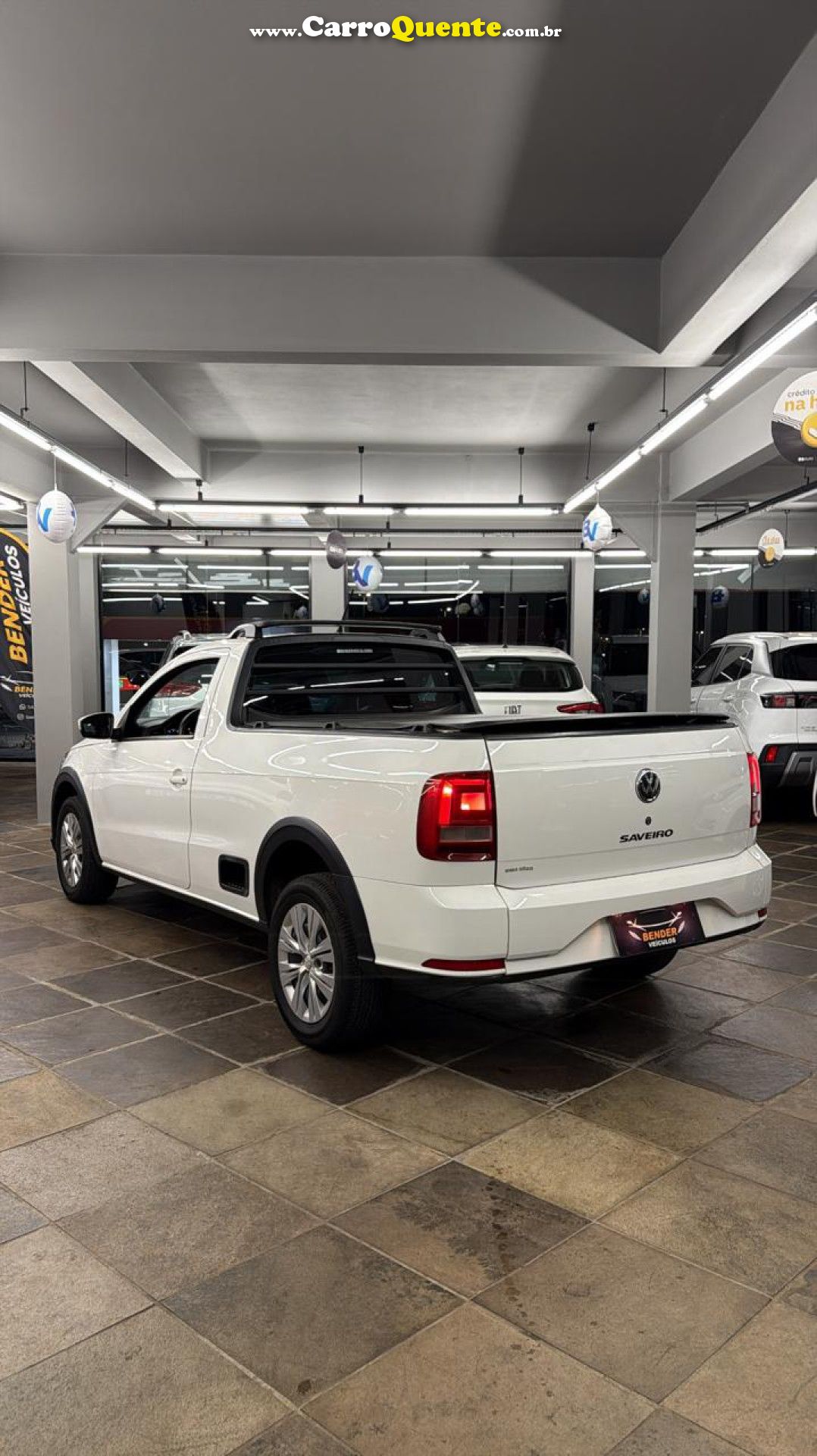 VOLKSWAGEN   SAVEIRO TRENDLINE 1.6 T.FLEX 8V   BRANCO 2020 1.6 GASOLINA - Loja