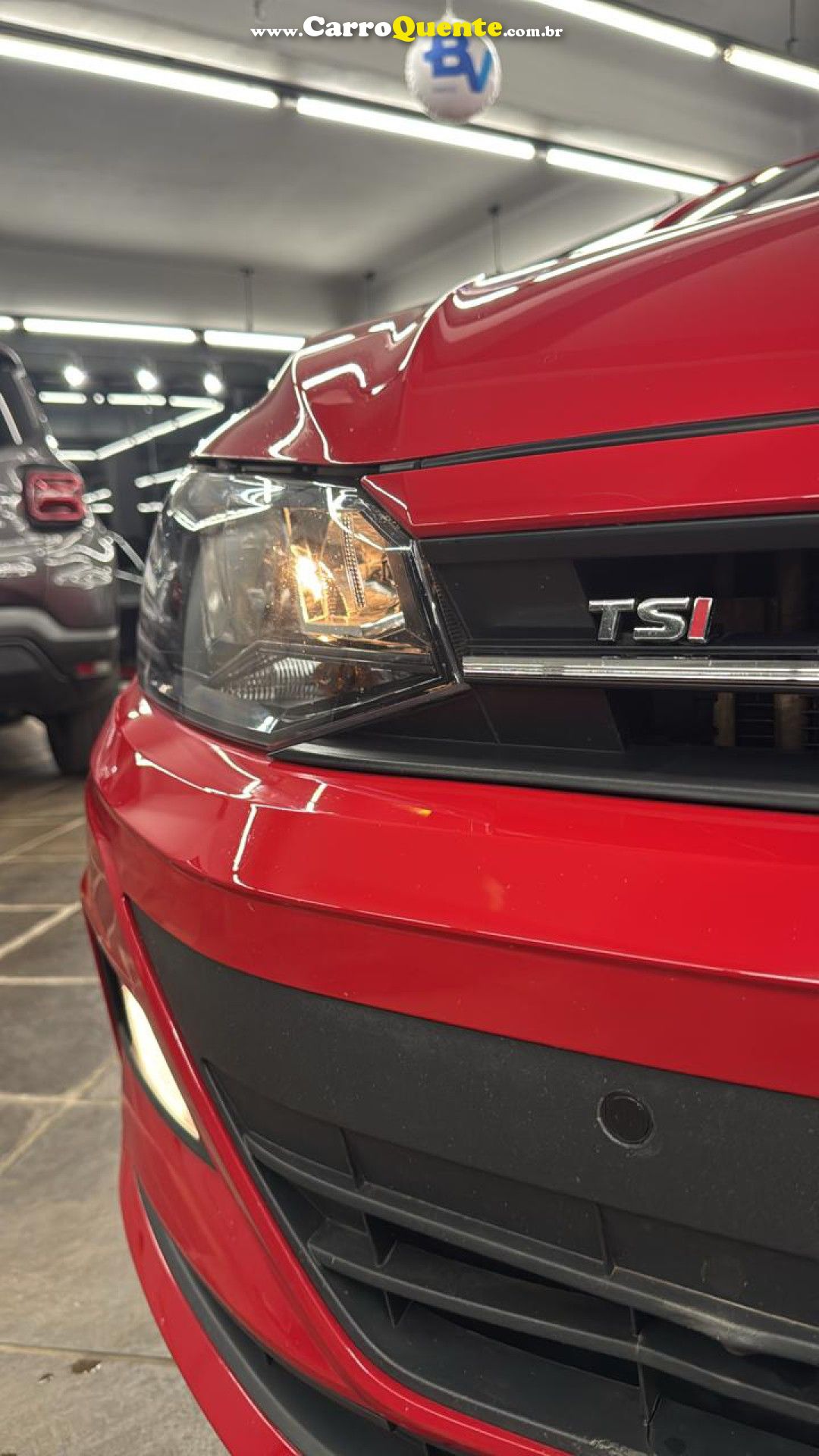 VOLKSWAGEN   POLO COMFORT. 200 TSI 1.0 FLEX 12V AUT.   VERMELHO 2019 1.0 FLEX - Loja