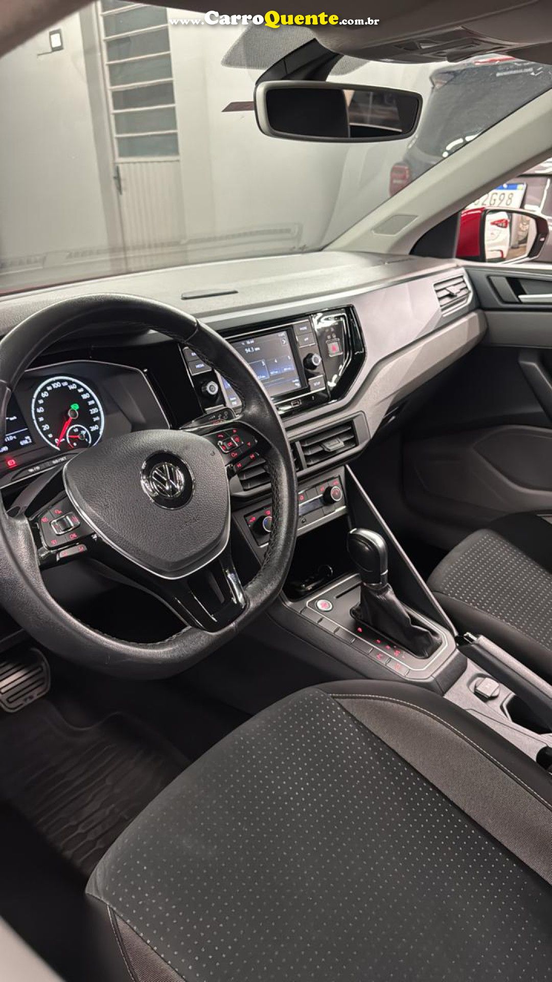 VOLKSWAGEN   POLO COMFORT. 200 TSI 1.0 FLEX 12V AUT.   VERMELHO 2019 1.0 FLEX - Loja