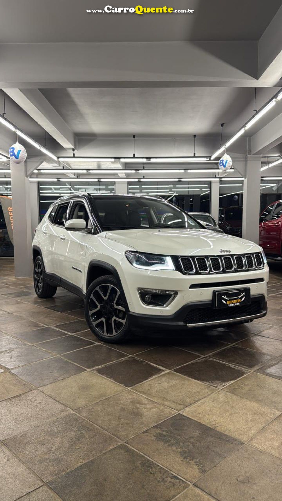 JEEP   COMPASS LIMITED 2.0 4X2 FLEX 16V AUT.   BRANCO 2020 2.0 FLEX - Loja