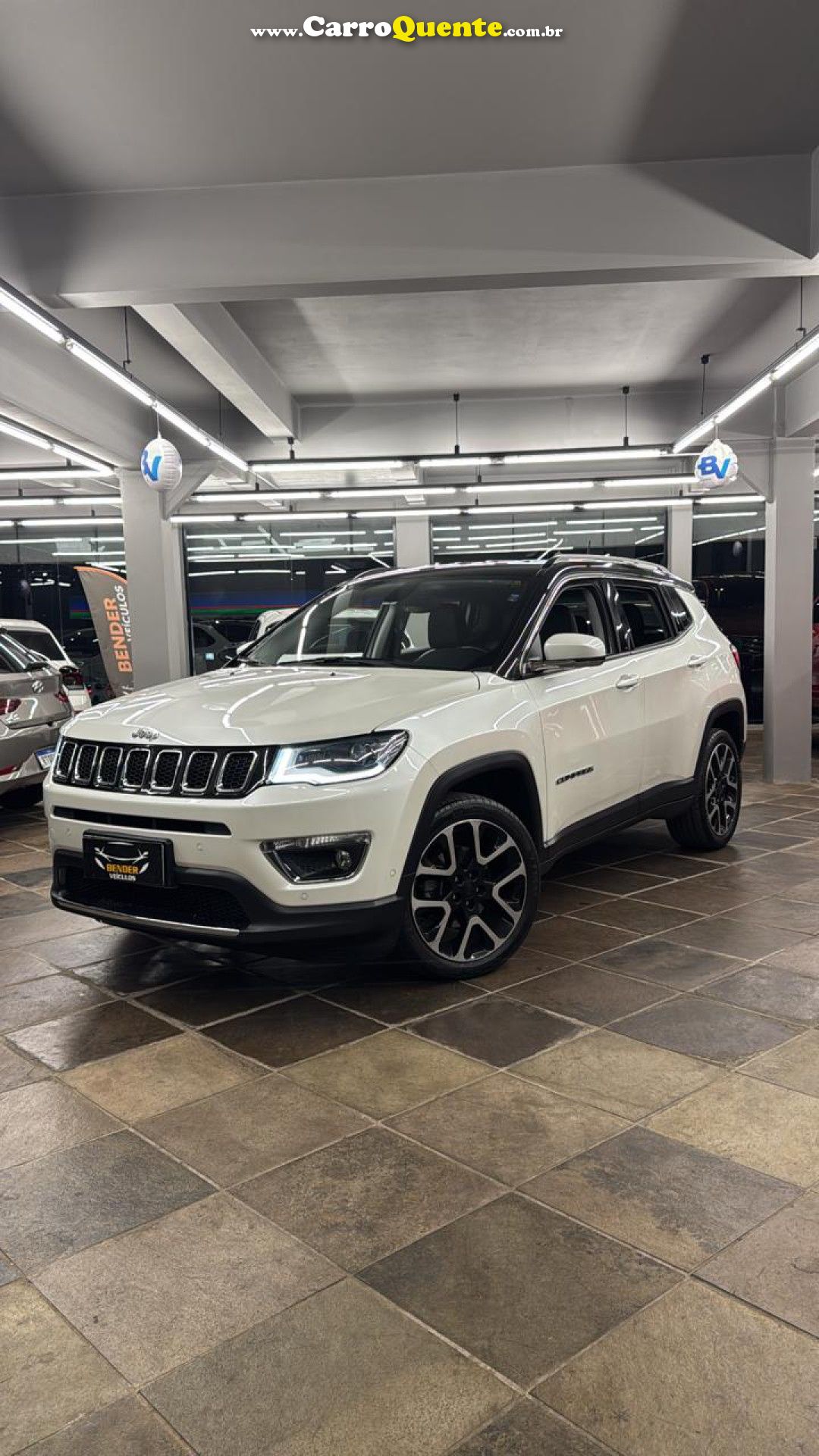 JEEP   COMPASS LIMITED 2.0 4X2 FLEX 16V AUT.   BRANCO 2020 2.0 FLEX - Loja