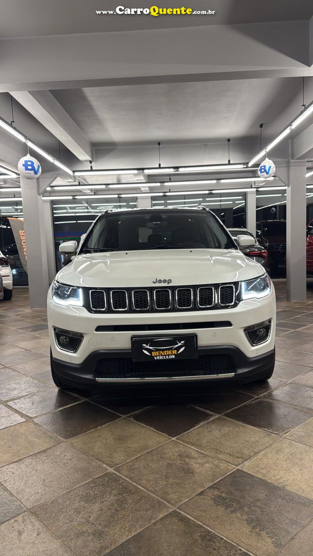 JEEP   COMPASS LIMITED 2.0 4X2 FLEX 16V AUT.   BRANCO 2020 2.0 FLEX - Loja
