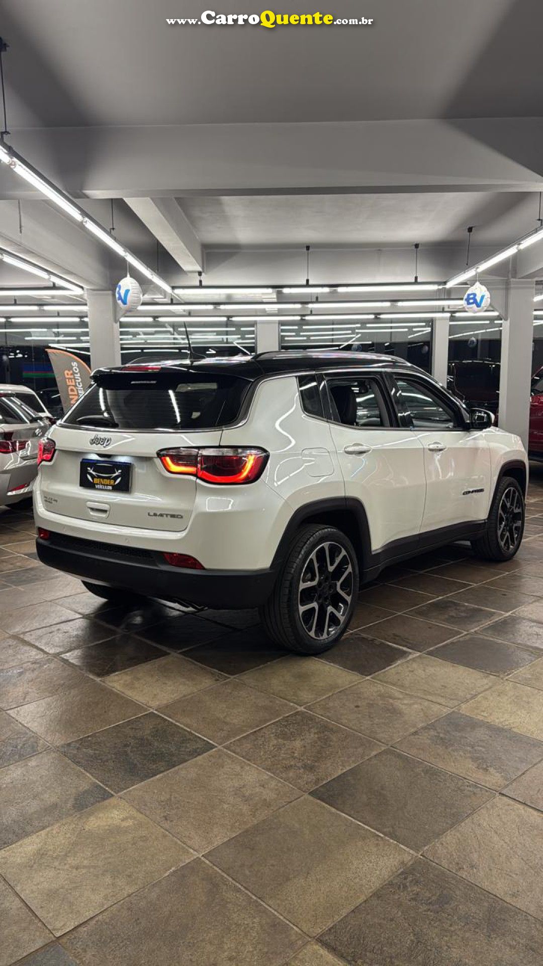 JEEP   COMPASS LIMITED 2.0 4X2 FLEX 16V AUT.   BRANCO 2020 2.0 FLEX - Loja