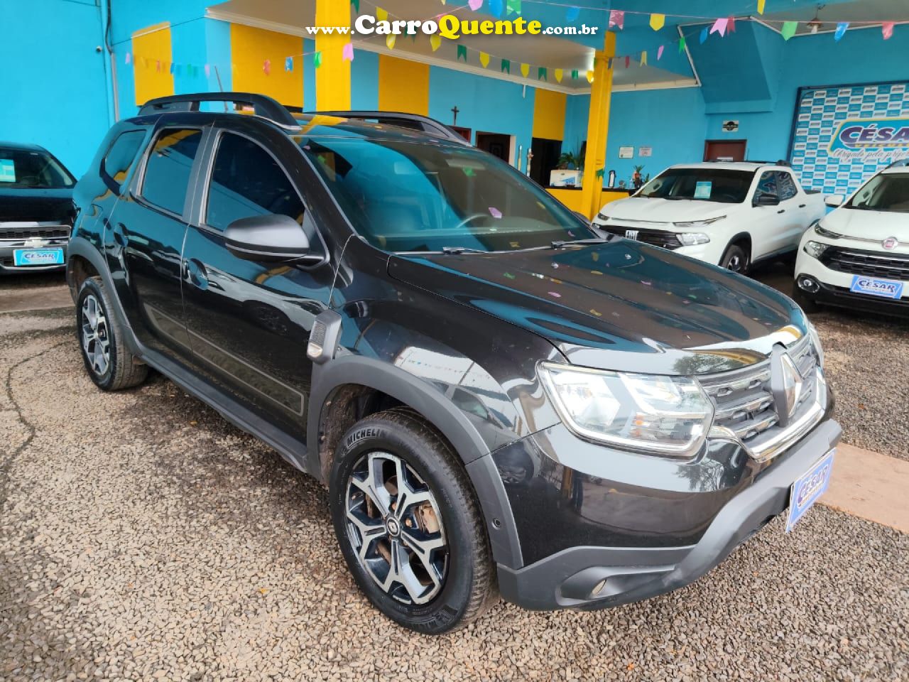 RENAULT   DUSTER ICONIC 1.6 16V FLEX AUT.   PRETO 2023 1.6 FLEX - Loja